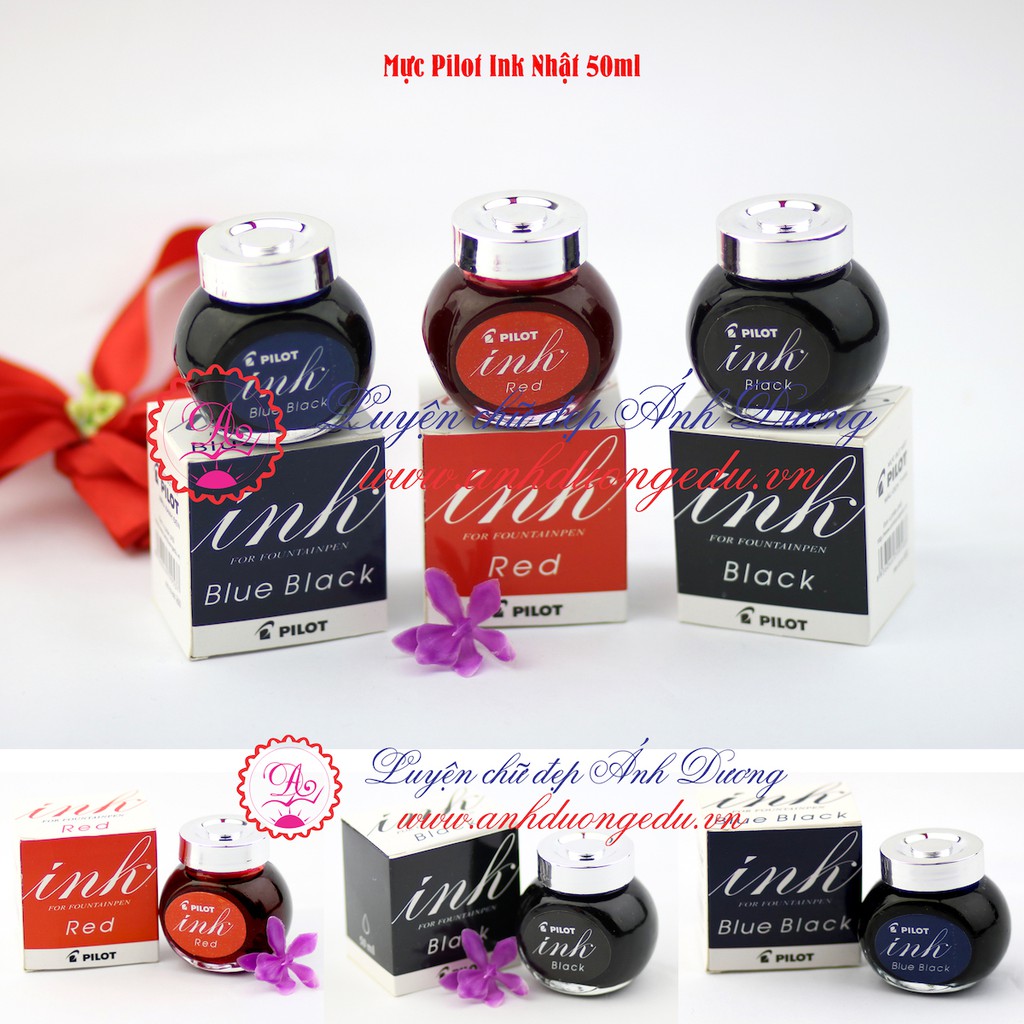 Mực Nhật Ink 50ml - Mực Bút Máy Chất Lượng Cao- Bền Màu - Nhanh Khô- Sử Dụng Cho Mọi Loại Bút