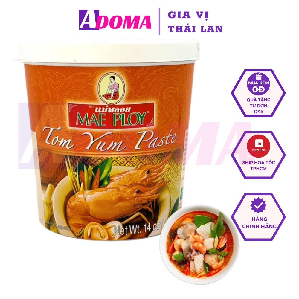 Sốt Gia vị Lẩu Thái Tom Yum Chua Cay Mae Ploy Paste Ngon Đậm Đà, Giá Tốt Cho Nhà Hàng Thái