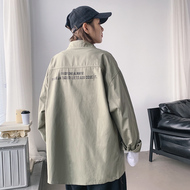 Áo sơ mi tay dài phối túi phong cách Nhật Bản Tf2 | BigBuy360 - bigbuy360.vn