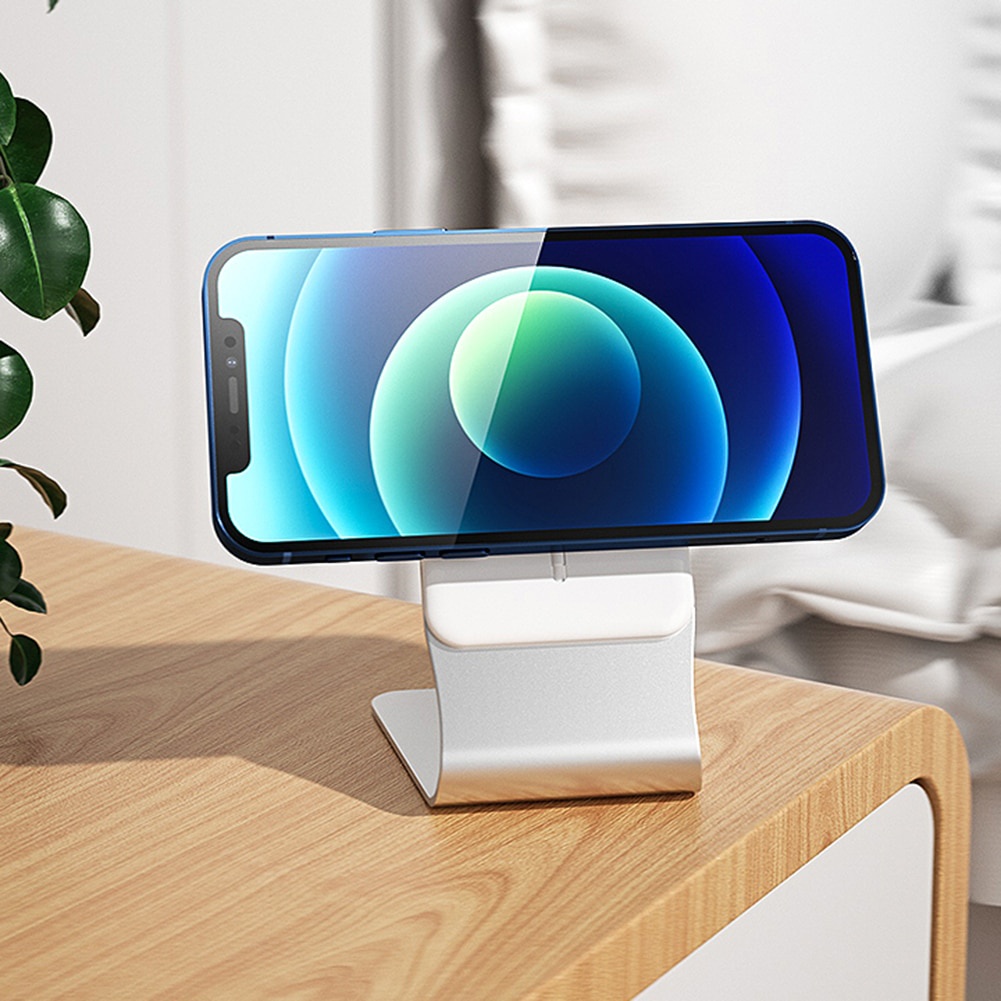 Đế Sạc Điện Thoại Không Dây Hít Nam Châm Chống Trượt Cho iPhone 12 13 14 Pro Max Plus