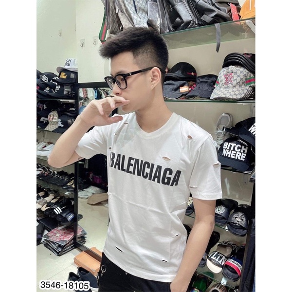 [ ẢNH THẬT MẪU MẶC ] Áo Balenciaga rách-Áo thời trang nam HOT 2021 | BigBuy360 - bigbuy360.vn