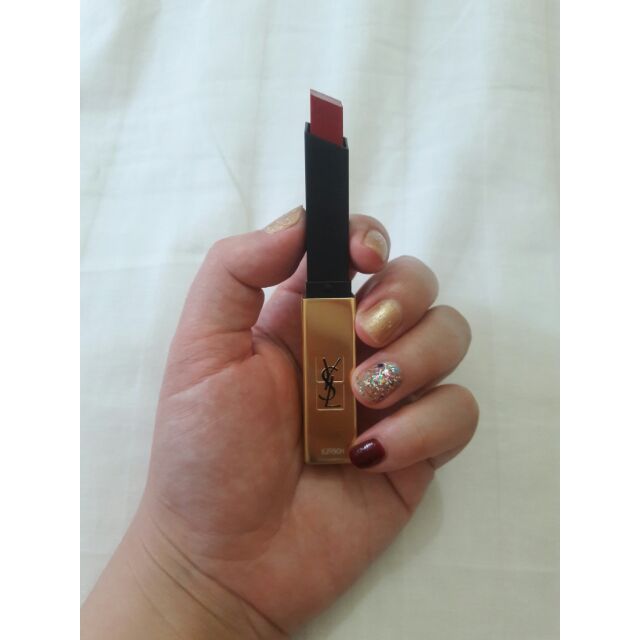 [New] Son YSL Rouge Pur Couture The Slim Matte màu 20 Carmine Catch Tester
