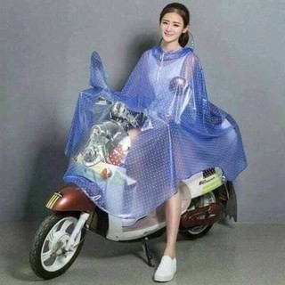 Áo mưa trong suốt chấm bi