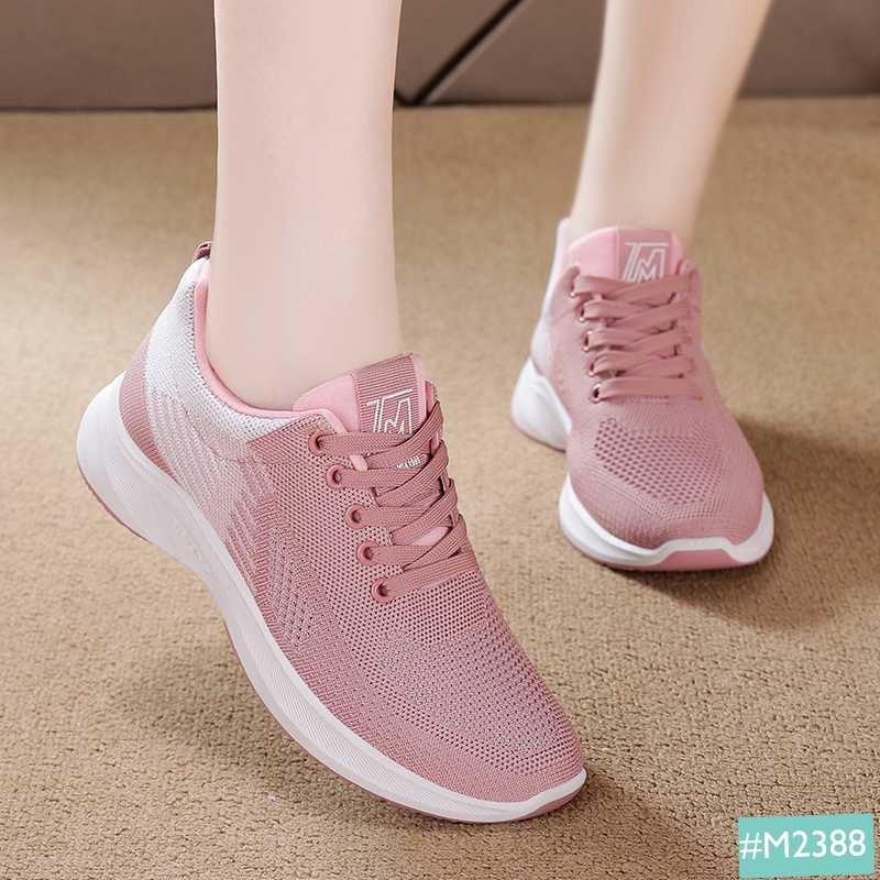 Giày Thể Thao Sneaker Nữ MINSU M2388, Kiểu Dáng  Bata Thể Thao Hàn Quốc Cho Chạy Bộ, Đi Học, Chơi