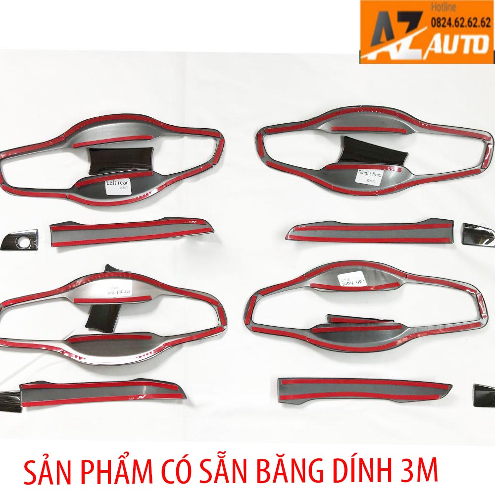 Ốp tay nắm và hõm cửa titan cho Honda CRV 2018-2021 - hàng cao cấp