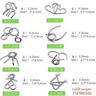 Ảo thuật vòng sắt Metal Wire Puzzle