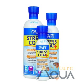 Dung dịch API Stress Coat bảo vệ nhớt,giảm stress,khử clo kim loại cho hồ cá chai 118ml/237ml/473ml Made in USA