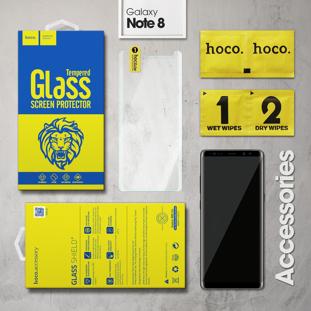 Cường lực Galaxy Note 8 hiệu Hoco Full màn hình