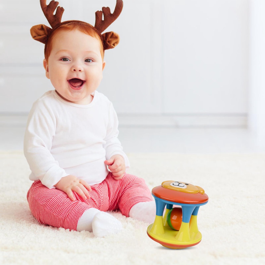Bóng Lục Lạc Cầm Tay Nhiều Màu Sắc Cho Bé