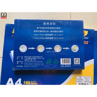 MÀNG ÉP PLASTIC 80 MIC KHỔ A3 / A4 / A5