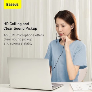 Tai Nghe Baseus Encok 3.5mm Wired Earphone H19