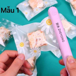 Sét 100 túi Cookie 7*10 loại hàn miệng