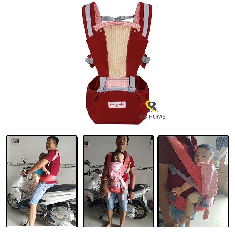 Địu Ngồi Đa Năng Cao Cấp 6 in 1 Chống Mỏi Lưng và Gáy Cho Bé