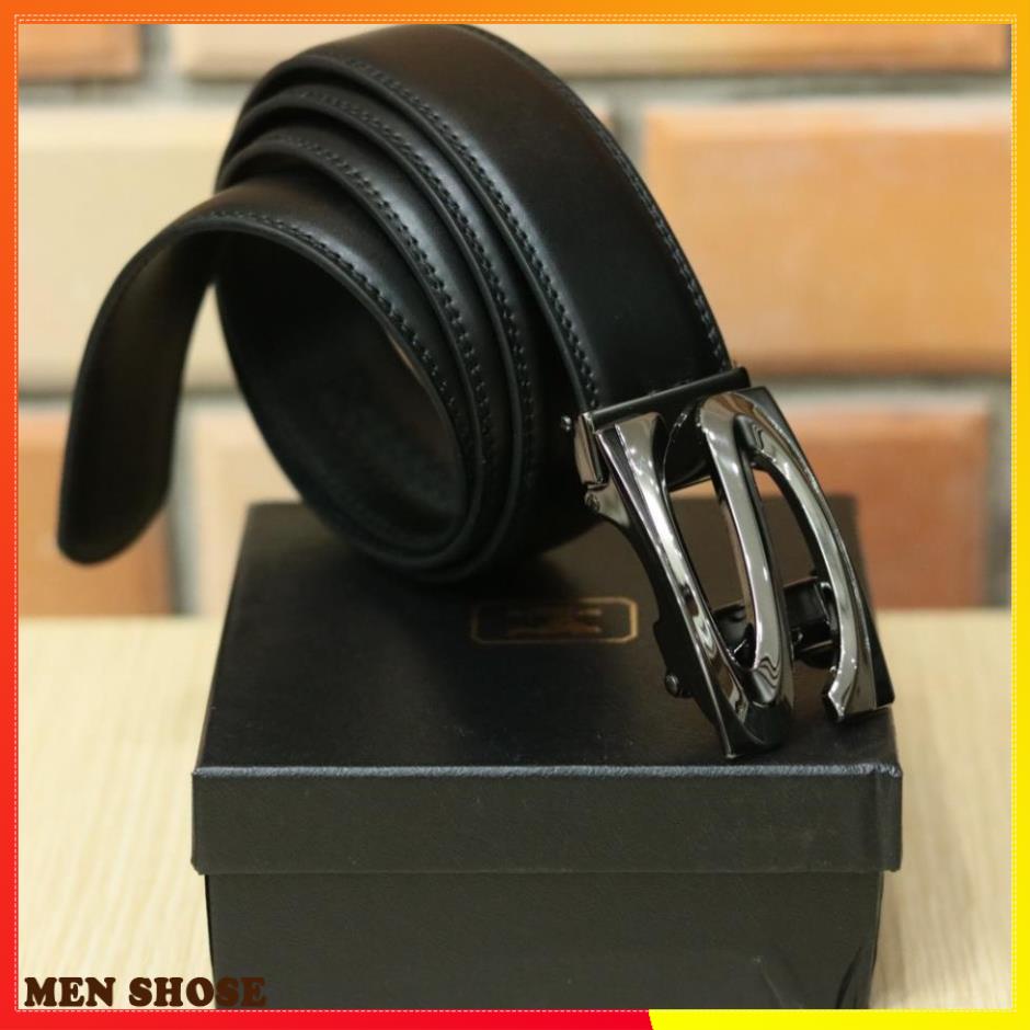 Thắt Lưng Nam Hàng Hiệu Cao Cấp Khóa Cài. Dây Lưng Nam Da  100% Nhập Khẩu Chính Hãng GC305