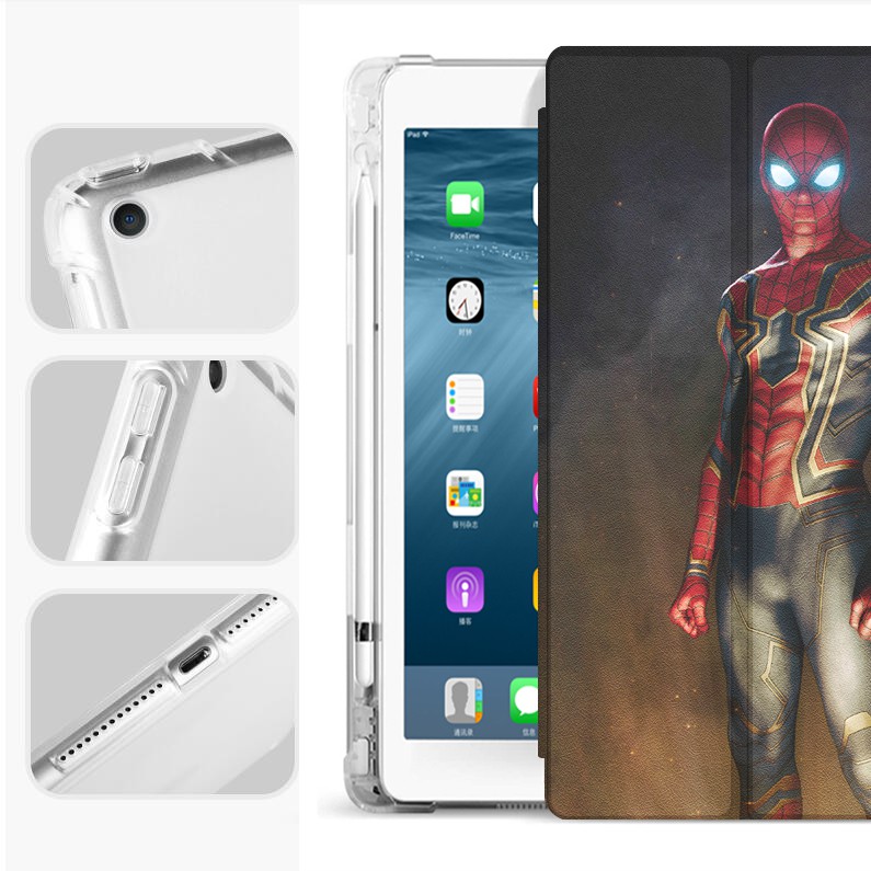 Bao Da Máy Tính Bảng Có Khe Đựng Bút Cho iPad Air3 10.5 mini5 mini4 pro11 iPad air gen8 10.2 air4 10.9 air2 air1 6th 5th 9.7