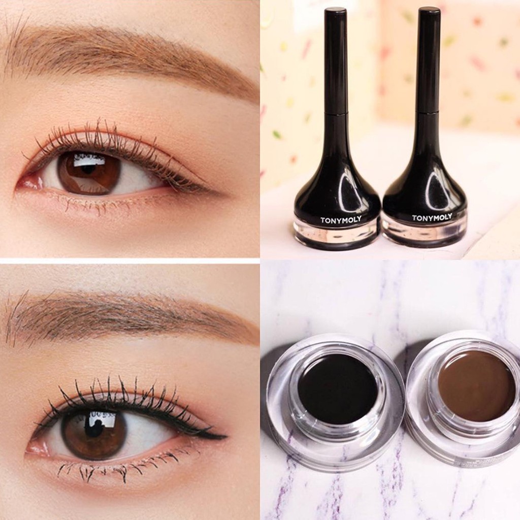 Kẻ Mắt Tony Moly Back Gel Eyeliner Long Brush 4g