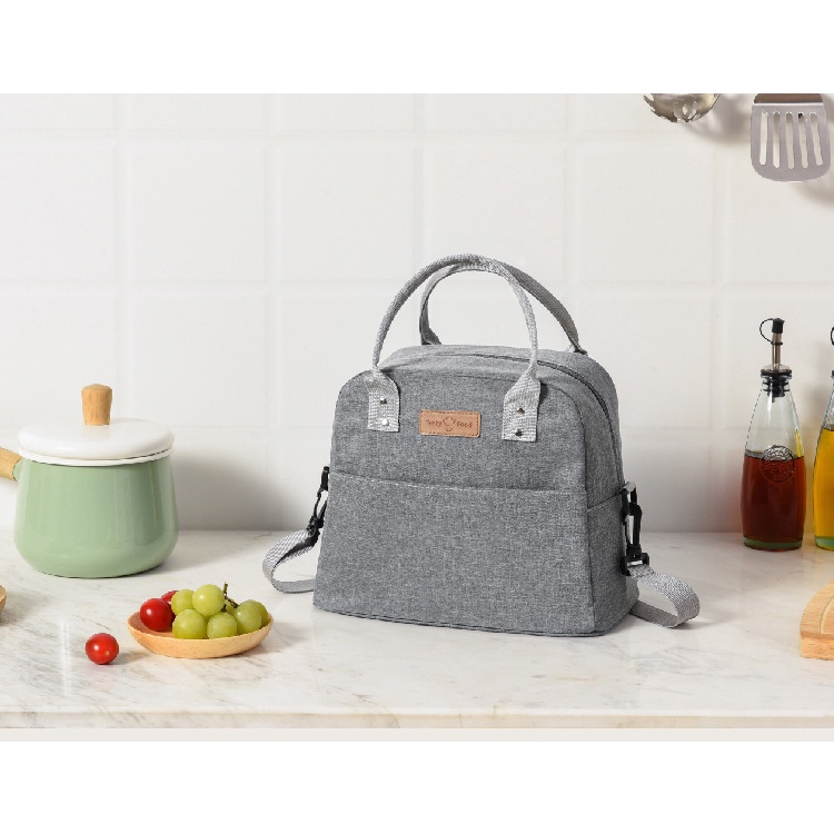 Túi Đựng Cơm Trưa Giữ Nhiệt Chống Thấm Nước Có Khóa Kéo Tiện Dụng