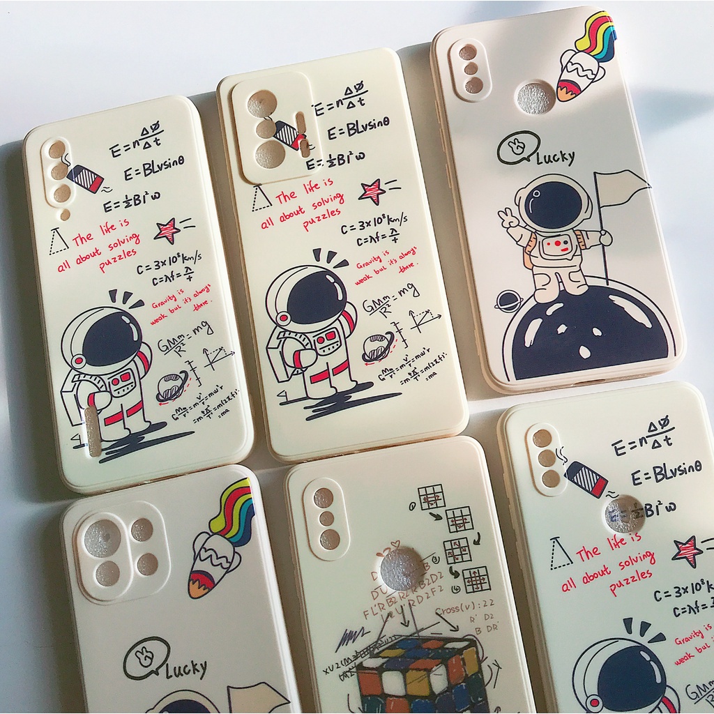 Ốp Điện Thoại TPU Silicon Hình Khối Rubik Vuông Cho Xiaomi mi 8 Pro 9 SE 8 lite 6X A2 CC9E CC9 MIX 2 2S 3