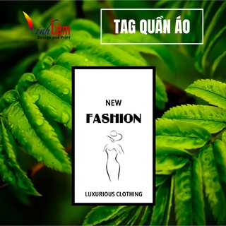 Combo 2.000 tag quần áo vuông 4.5x4.5cm giá rẻ in theo yêu cầu