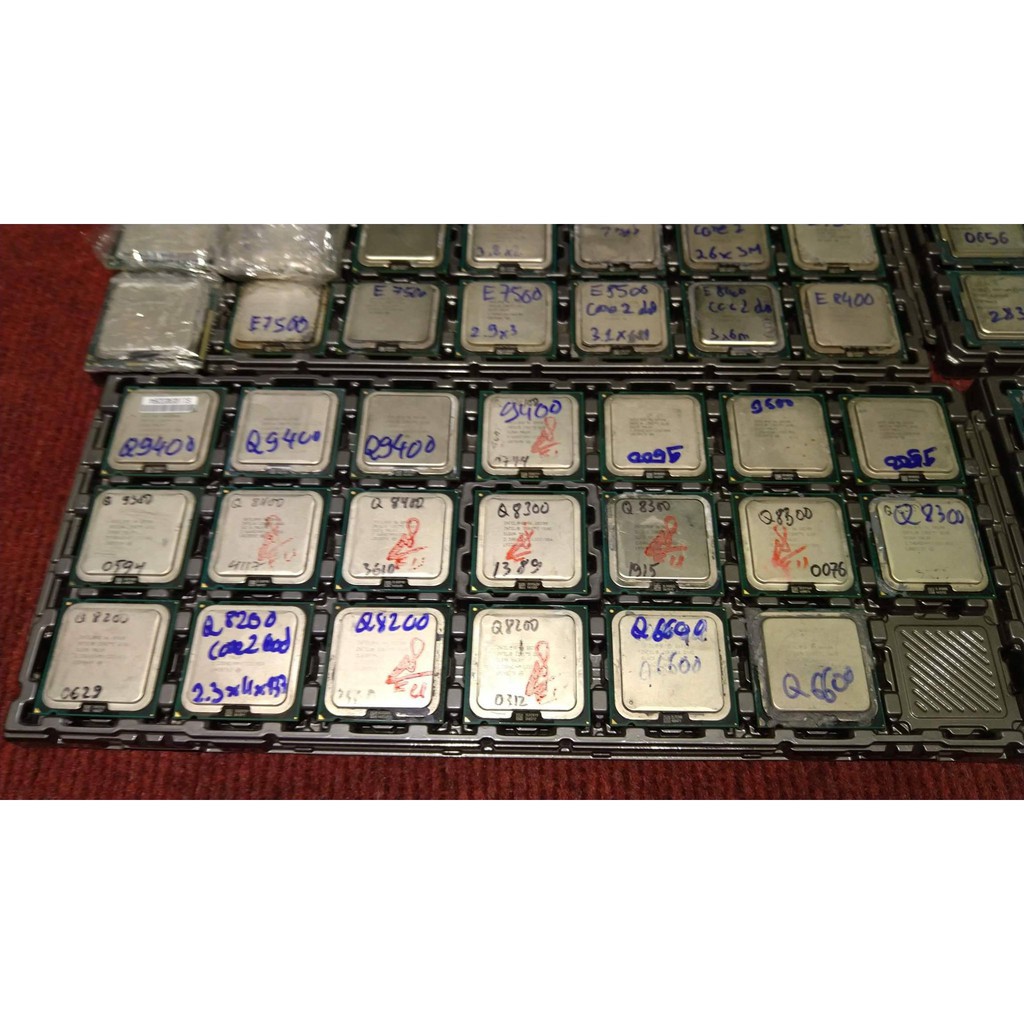 CPU Core E8500,E7400,E6300,E5700,E4600,Pentium 4