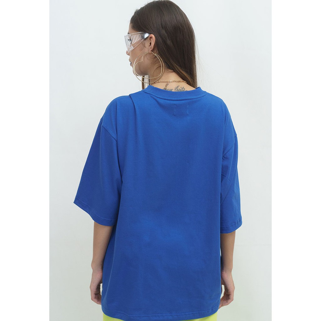 Áo Thun Oversized TEASE ME DON'T KISS ME BLUE