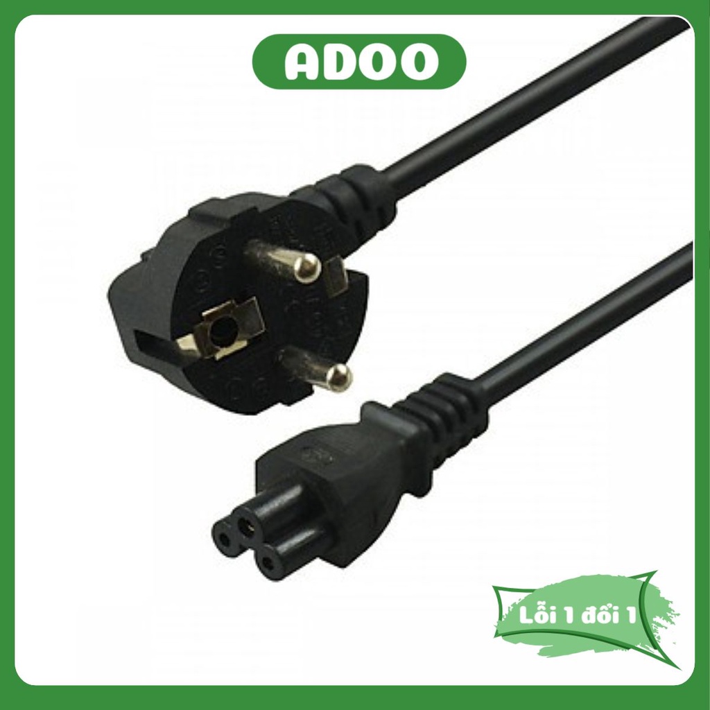 Giá siêu tốt  Dây nguồn laptop 1.5M cho adapter dây Sạc laptop 3 chấu loại tốt ADOO