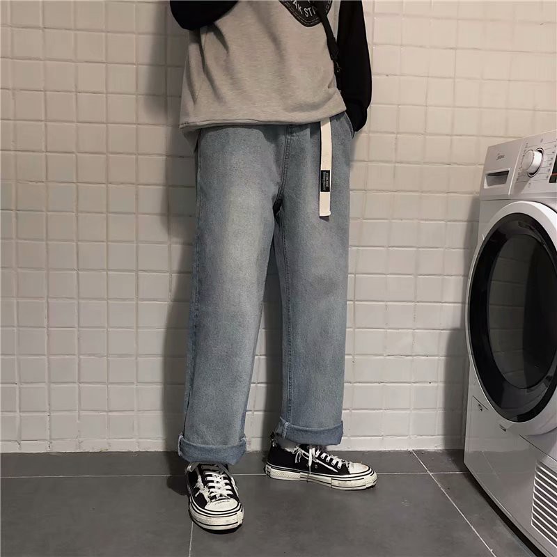 Quần Baggy Jean có đai dáng suông ống rộng - Quần bò giá tốt nhất thị trường- Q9 | BigBuy360 - bigbuy360.vn