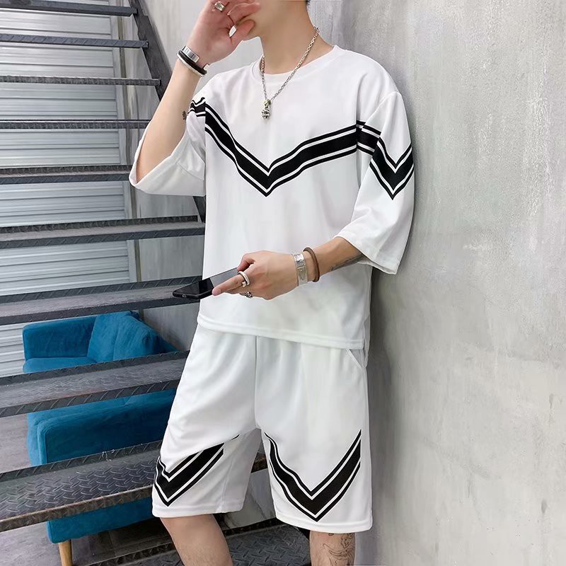 Bộ Đồ Ngắn Tay Thời Trang Dành Cho Nam / Size S-3XL