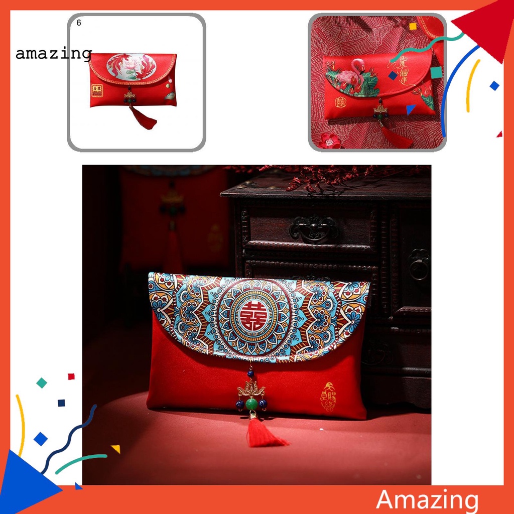 Túi đựng tiền may mắn cứng dày dặn có thể dùng làm quà tặng sinh nhật