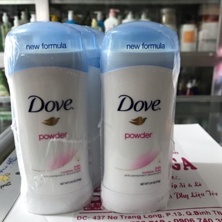 Lăn sáp khử mùi nữ dove 74g powder, - mỹ