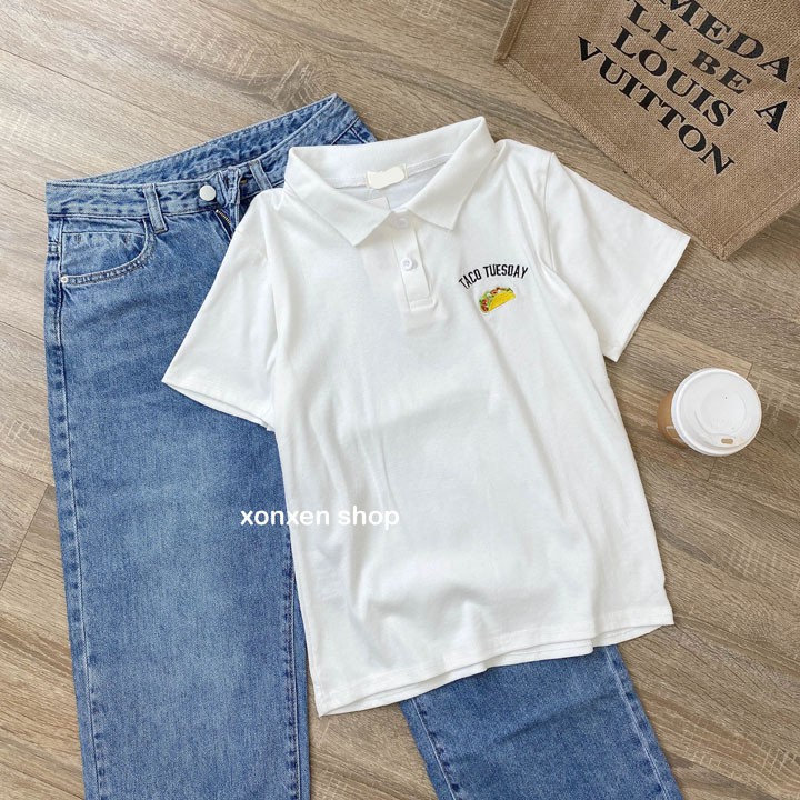 Áo thun polo nữ chất cotton thoáng mát co giãn Xonxen shop free size mã 1117