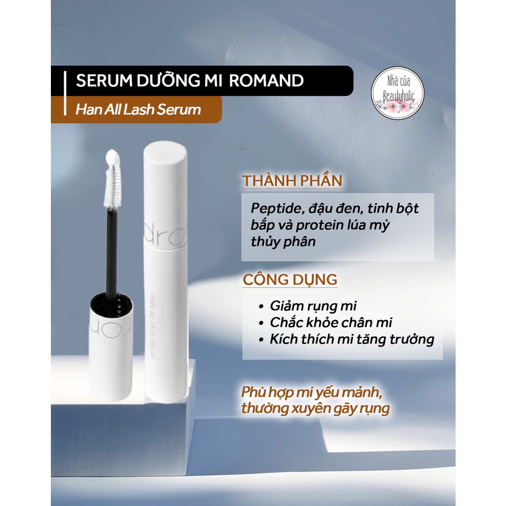 Serum dưỡng mi ROMAND HAN ALL LASH SERUM