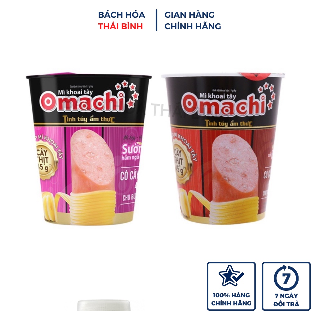 Mì tôm sườn hầm bò hầm/sườn hầm Omachi hộp 113g