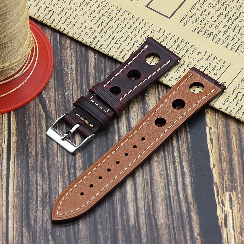 Dây Đeo Bằng Da Thật 22mm 24mm Phong Cách Retro Cho Đồng Hồ Huawei Watch GT GT2 46mm