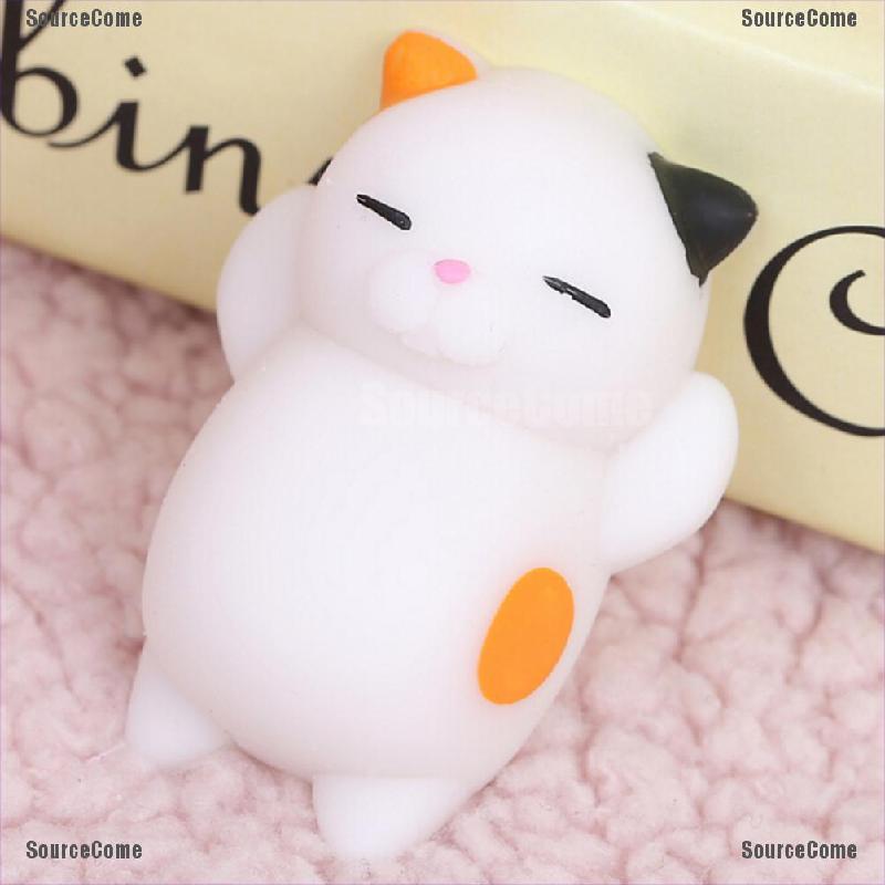 Đồ chơi Squishy Giảm Stress Hình Mặt Mèo Dễ Thương Cho Bé