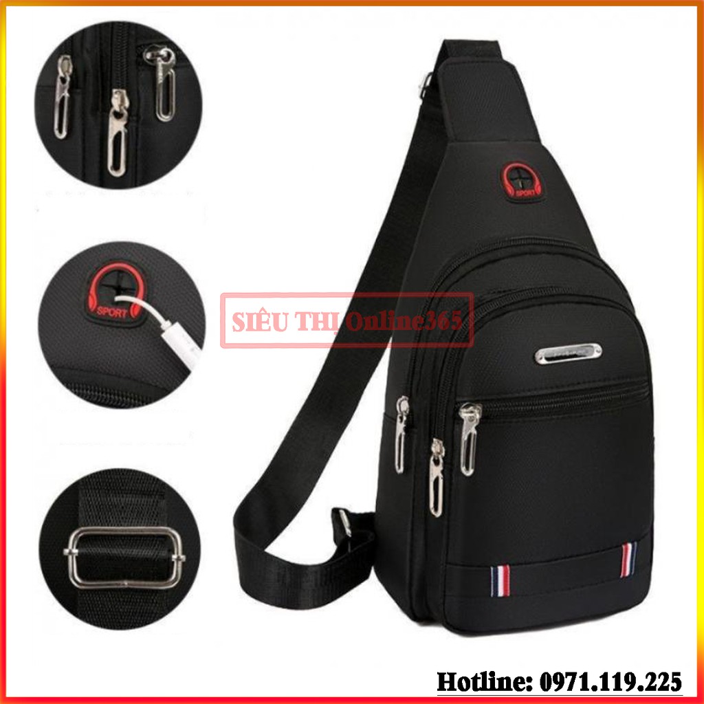 Túi Đeo Chéo Nam Thời Trang Canvas Đi Mưa Cao Cấp CN12 | BigBuy360 - bigbuy360.vn