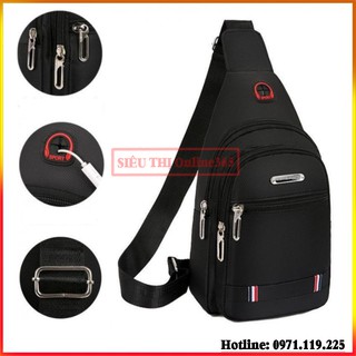 Túi Đeo Chéo Nam Thời Trang Canvas Đi Mưa Cao Cấp CN12