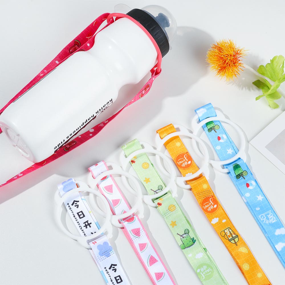 Dây Đeo Bình Nước Họa Tiết Hoạt Hình Dễ Thương Có Thể Điều Chỉnh