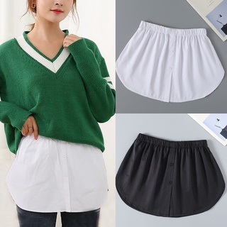 Bộ Áo Giả Hai Lớp Kèm Chân Váy Ngắn Lưng Thun Có Thể Điều Chỉnh Dành Cho Nữ