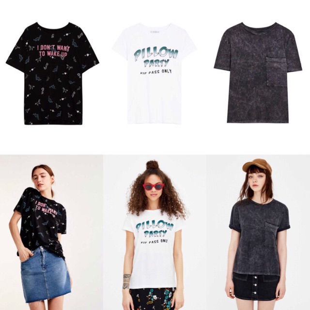 Áo phông Pull&Bear vợt sale có sẵn