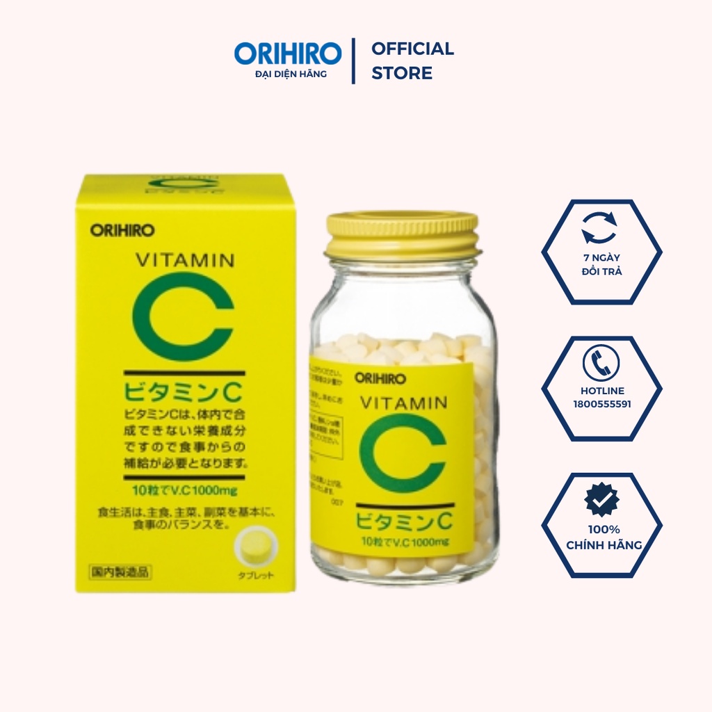 Viên uống Vitamin C Orihiro 300 viên