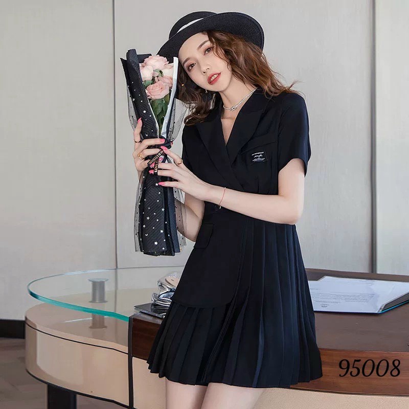 (HCM) Đầm xoè xếp ly sang trọng đẳng cấp có size 70kg siêu xịn , cho các quý bà , quý cô nương - thời trang sang trọng K