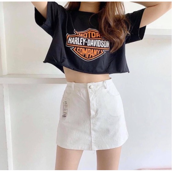 Áo Croptop nữ tay ngắn form rộng Áo crop top nữ trẻ trung cá tính siêu HOT