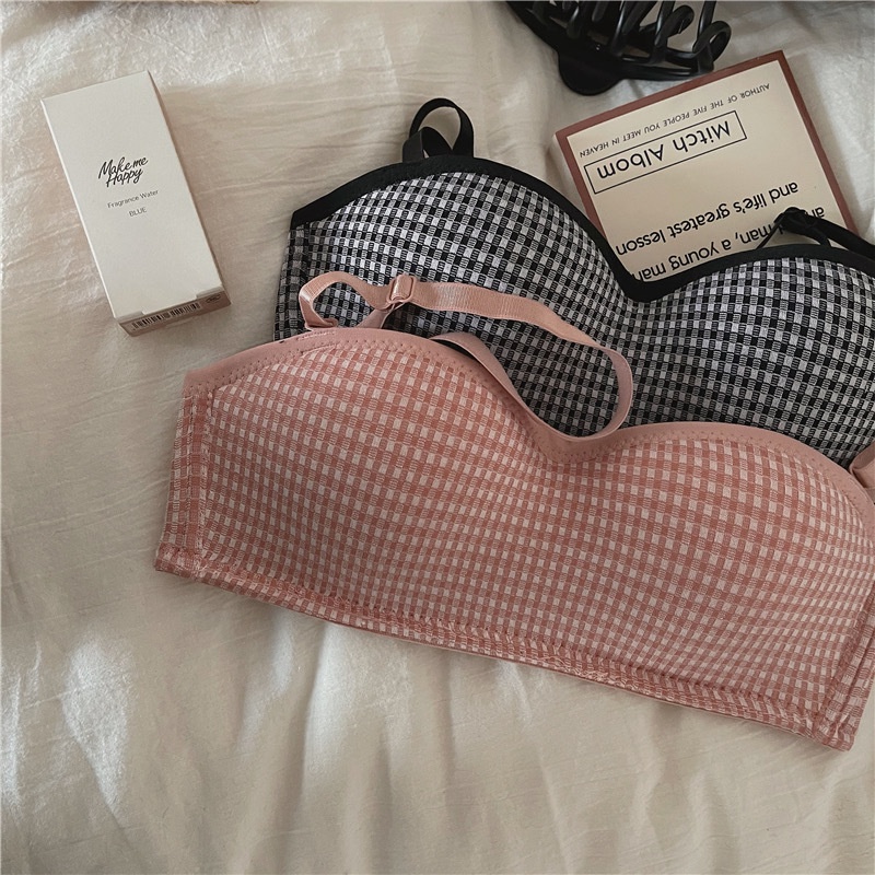 Áo Ngực Mỏng Kẻ Sọc Nhật Bản Có Gọng Nhỏ Thoải Mái Cho Nữ Sinh