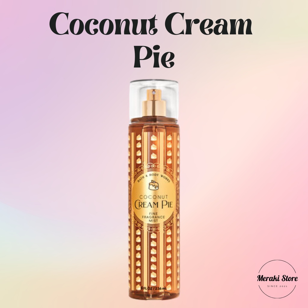 Xịt thơm body dành cho nữ Coconut Cream Pie của Bath and Body Works (Hàng Chính Hãng)