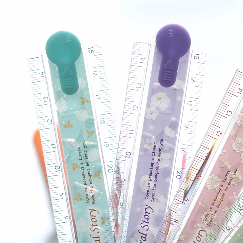 Thước kẻ 30cm trang trí họa tiết hoạt hình dễ thương