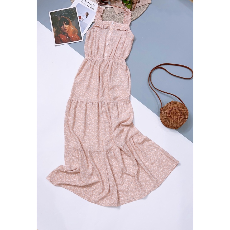 Đầm Maxi M.O.N.T.E.A.U Hoa Nhí - Hàng xuất dư 100%