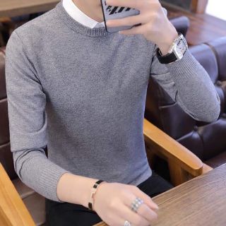 Áo len nam mỏng cổ tròn M214