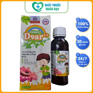 Siro ho thảo dược dvar 100ml