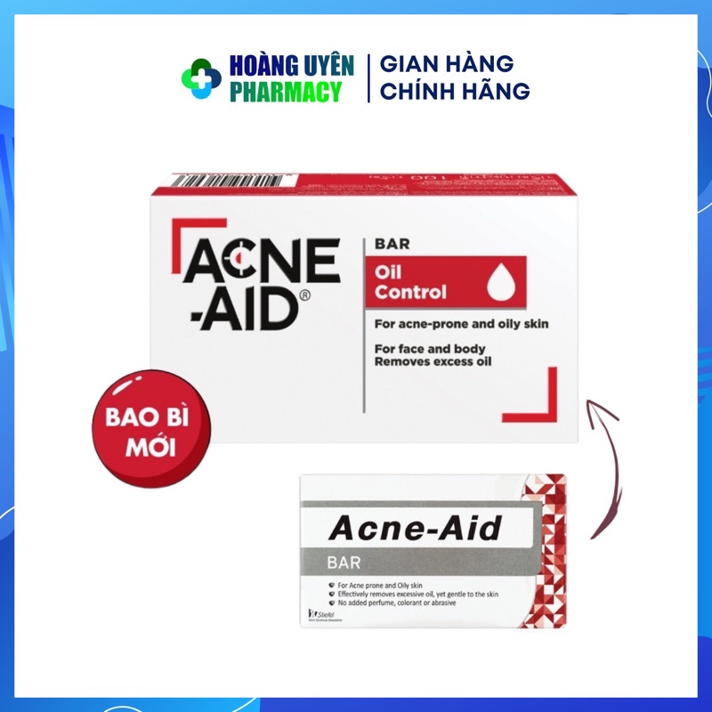 Xà phòng Acne-Aid bar 100g giúp giảm dầu mụn lưng
